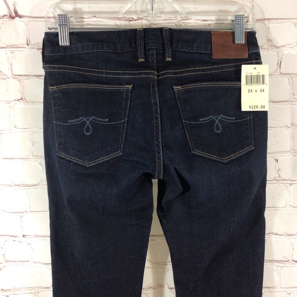 Lucky Brand Lolita Boot Cut Dark Wash Denim Blue Jeans Size 00 New With Tags - Picture 5 of 10